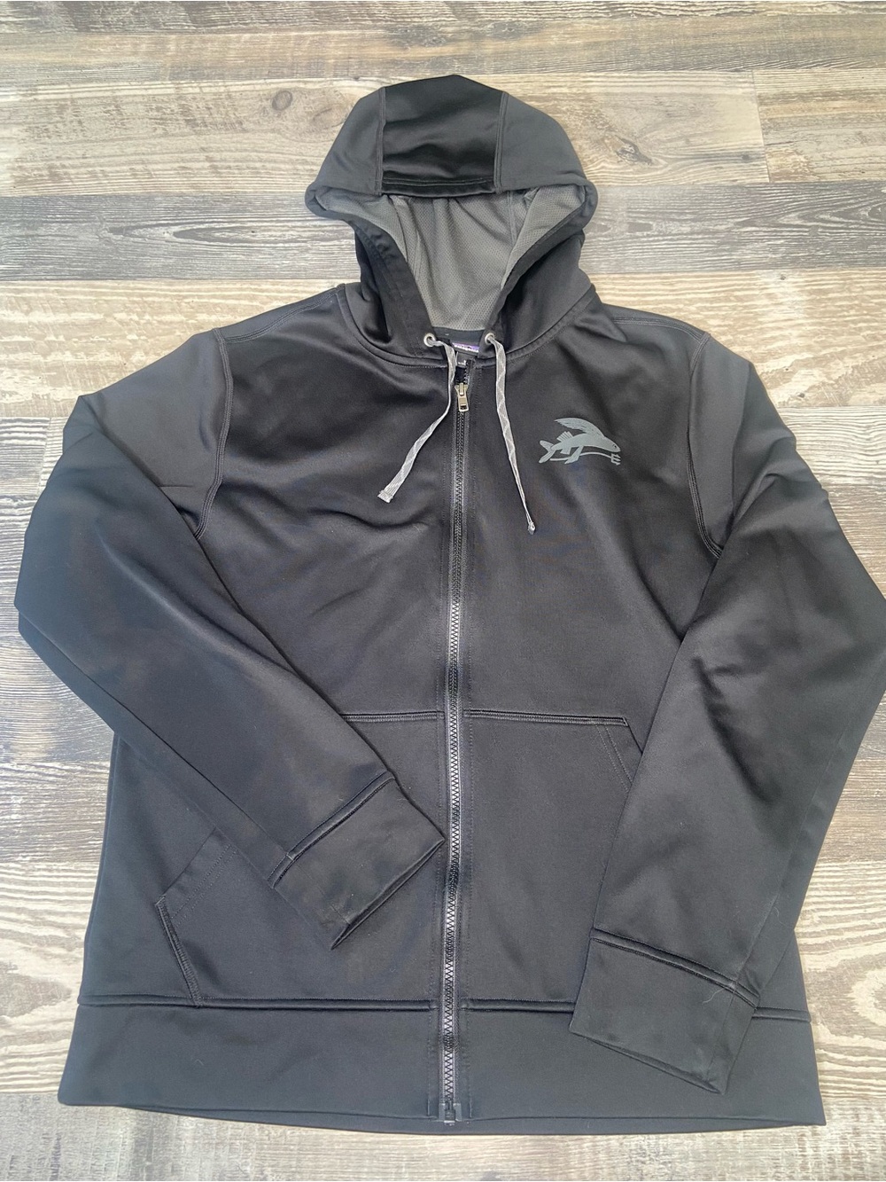 Patagonia Black Full-Zip Hooded Performance Jacket